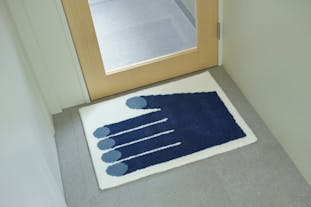 Nathaniel Russell x PacificaCollectives "Blue Hands" Rug